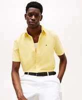 Tommy Hilfiger Men's Short Sleeve Flex Poplin Regular Fit Shirt