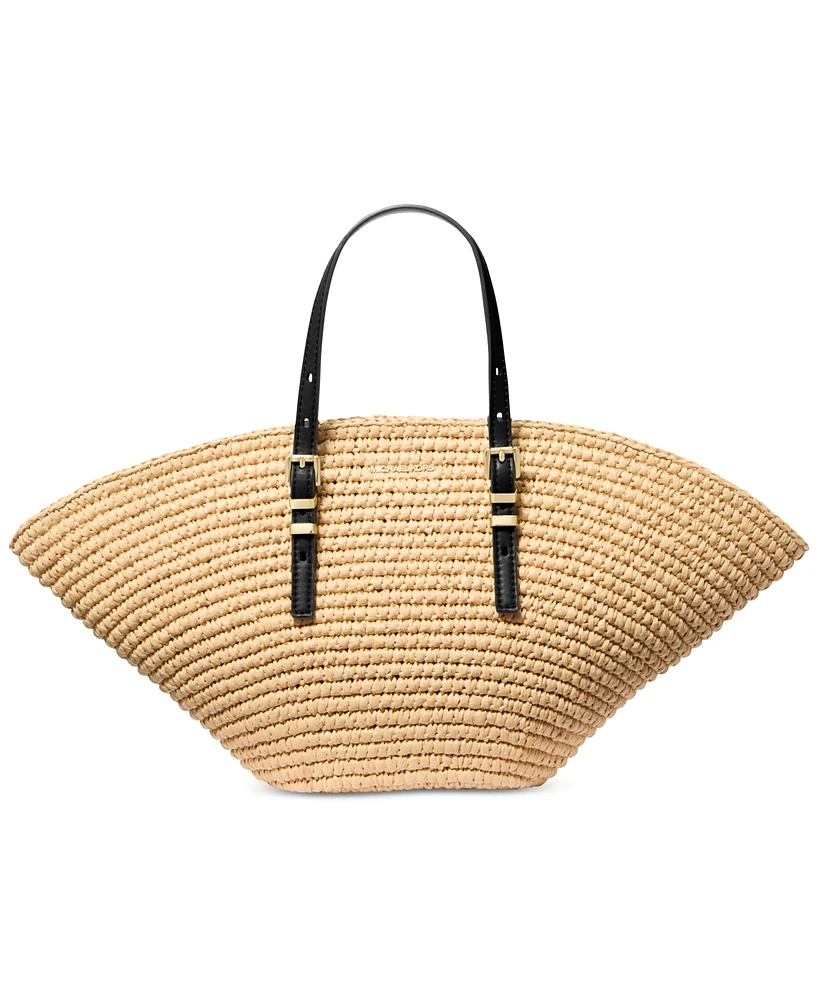 Michael Michael Kors Isa Fan Large Woven Tote