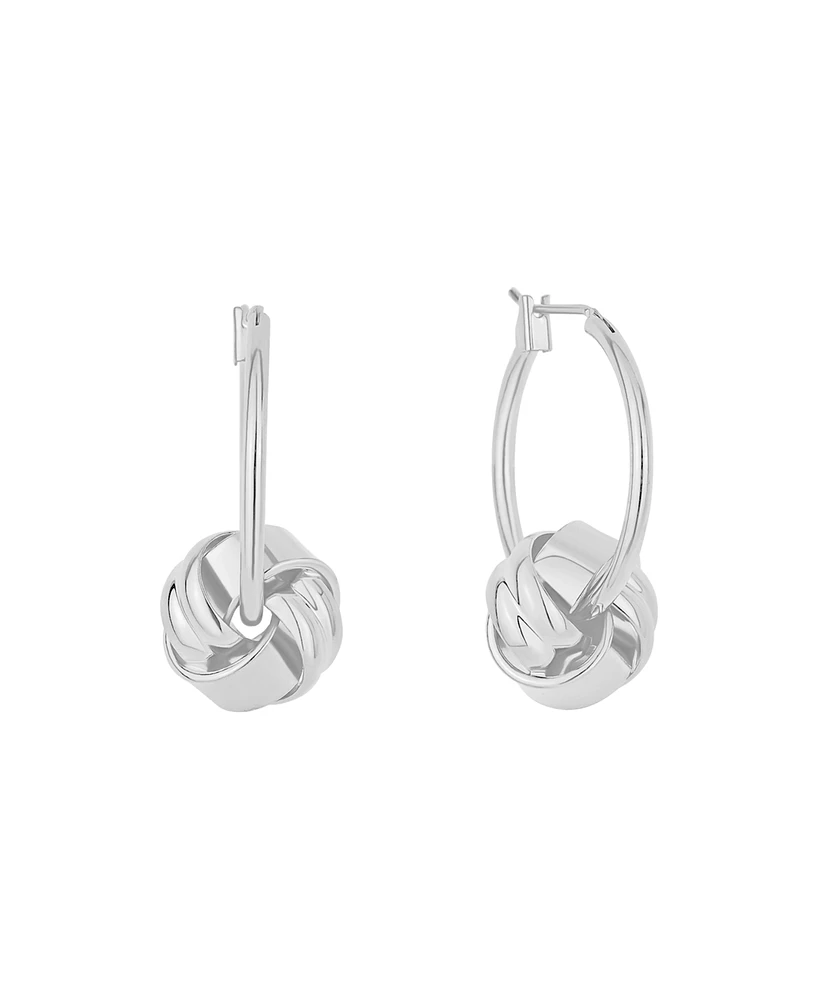And Now This Classic Knot Small Hoop Earrings