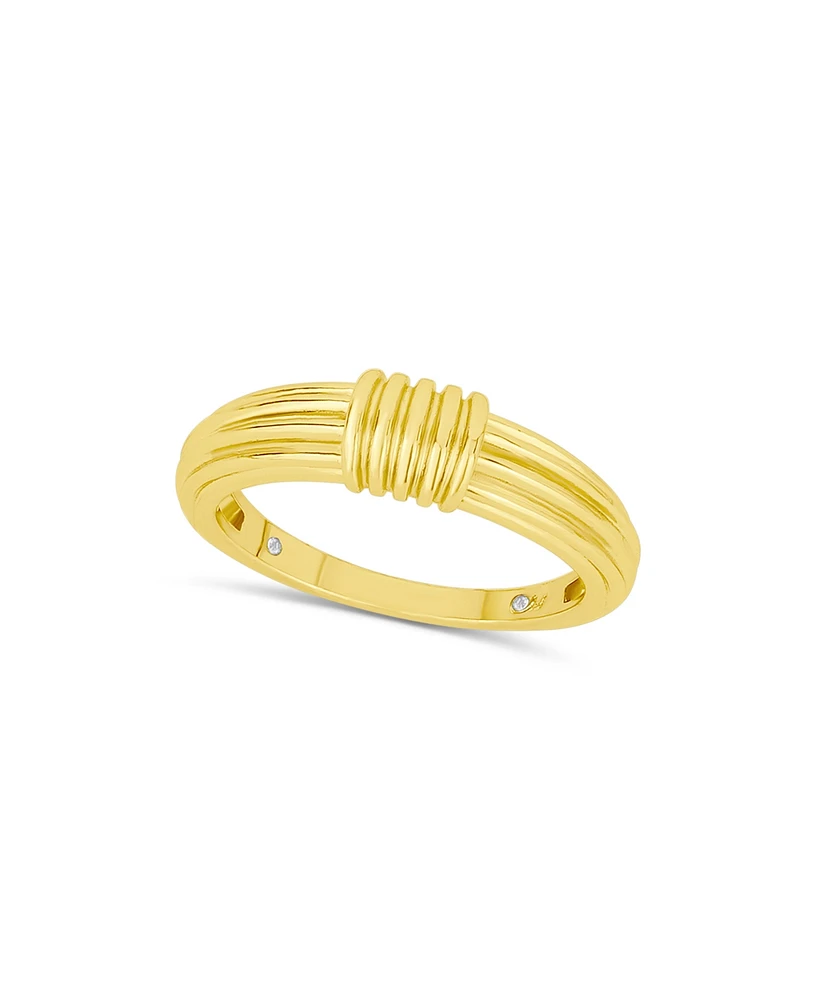 And Now This Gold Textured Statement Ring
