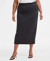 Bar Iii Trendy Plus Midi Skirt, Exclusively at Macy's