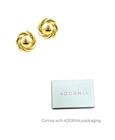 Adornia Gold Round Rope Stud Earrings