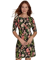 Tommy Hilfiger Petite Floral-Print Shift Dress