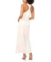 Vince Camuto Women's Sleeveless Textured A-Line Maxi Dress