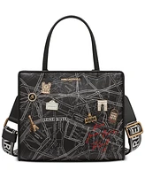 Karl Lagerfeld Paris Maybelle Satchel Travel Print & Pins