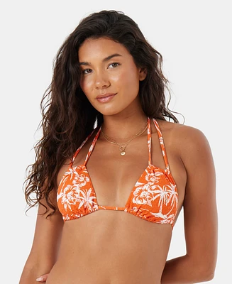 Roxy Juniors' Double-Strap Triangle Bikini Top