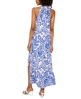 Vince Camuto Women's Paisley Halter-Neck Maxi Dress