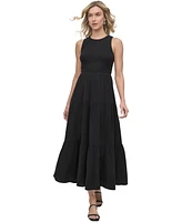 Dkny Jeans Women's Cotton Gauze Smocked-Bodice Maxi Dress