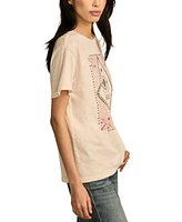 Lucky Brand Women's Magic Eye Boyfriend Tee