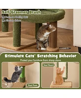 Gymax 59'' Cactus Cat Tree for Indoor Cats w/ Sisal Scratching Posts & Board Condo