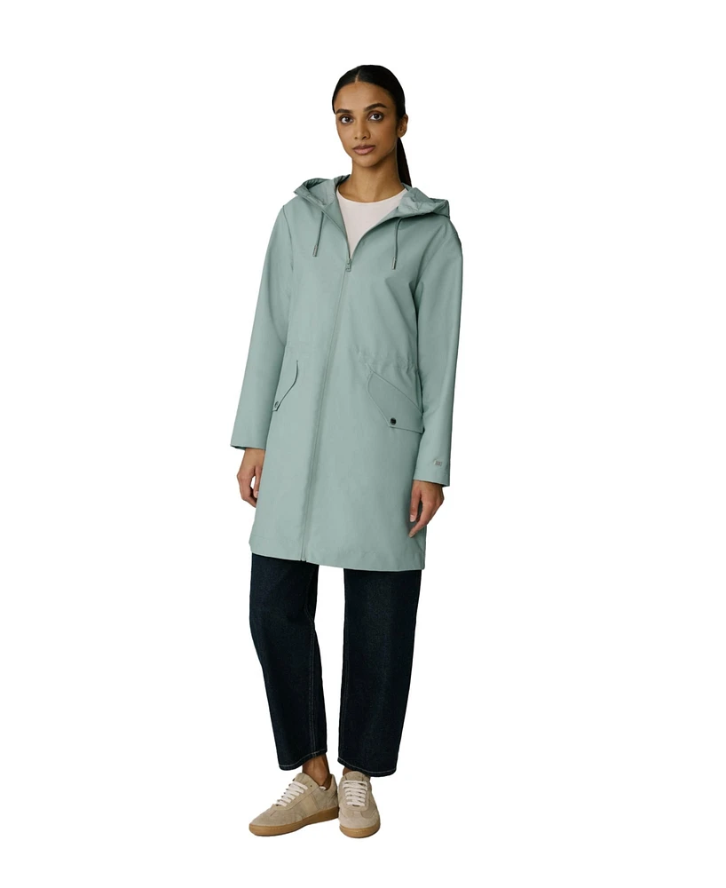 Soia & Kyo Womens Marlowe Relaxed-Fit Raincoat With Hood