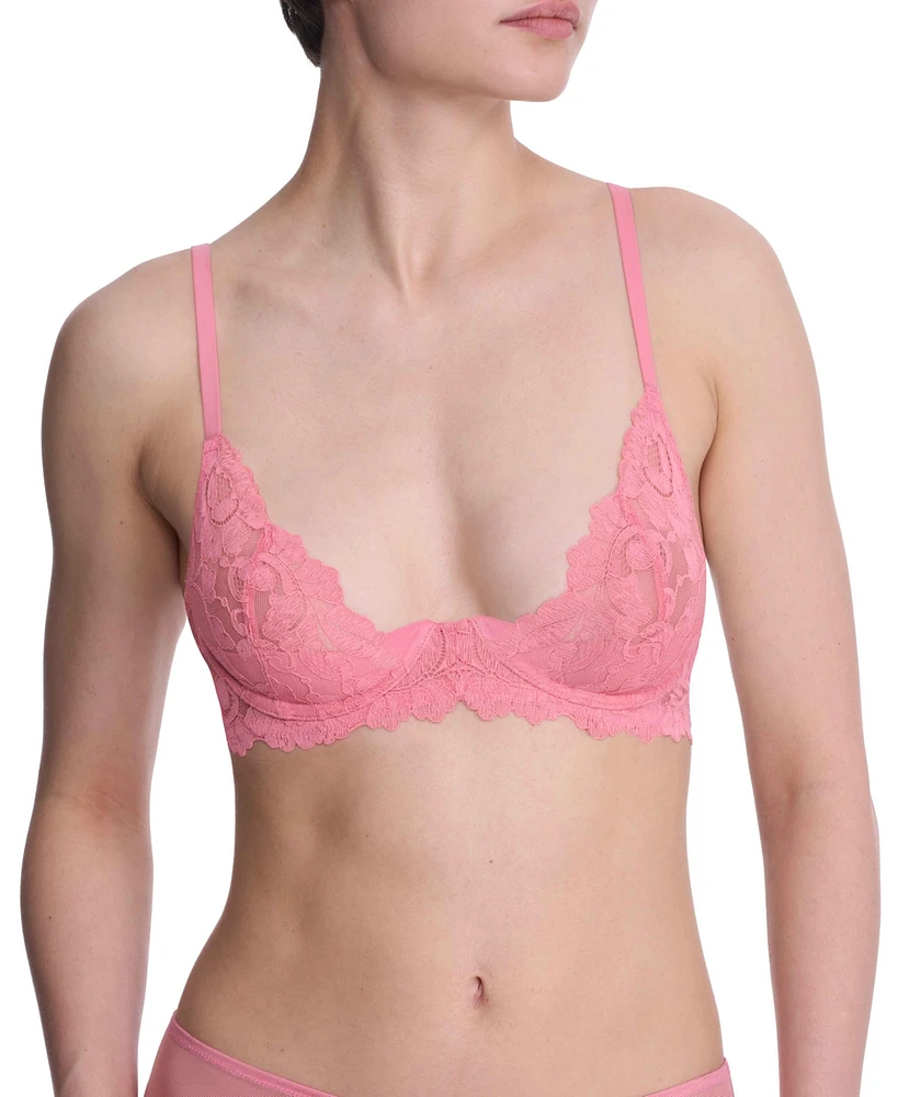 Women's Peony Plunge Lace Unlined Underwire Bra