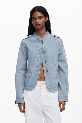 Desigual Women's Striped Trucker Jacket