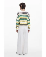 Desigual Women's Colorful striped sweater