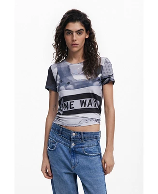 Desigual Women's Signal print T-shirt