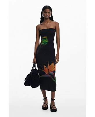 Desigual Women's Strapless dress