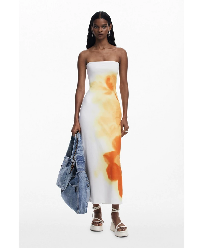 Desigual Women's Floral bandeau dress