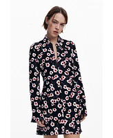 Desigual Women's Short floral shirt dress