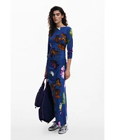 Desigual Women's Asymmetric midi dress