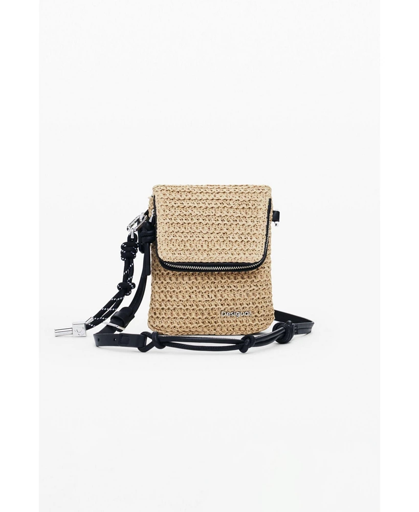 Desigual Women's Raffia phone holder wallet