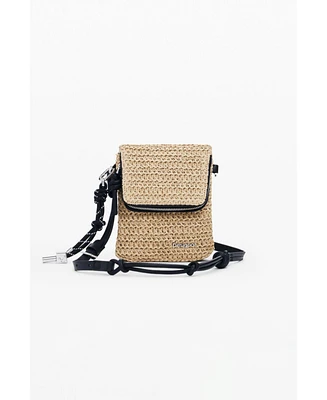Desigual Women's Raffia phone holder wallet