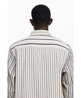 Desigual Men's Asymmetric striped shirt