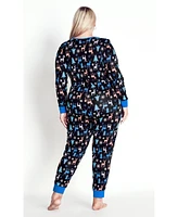 Avenue Plus Festive Print Onesie