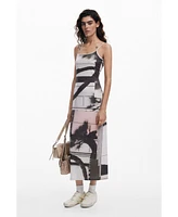 Desigual Women's Urban landscape slip dress