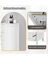 Single Bathroom Vanity with 2 Drawers and 1 Door Compact and Functional Storage Solution for Bathroom