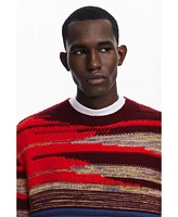 Desigual Men's Thick striped sweater