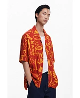 Desigual Men's Short-sleeve lettering shirt