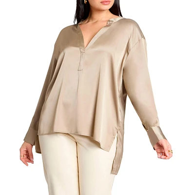 Eloquii Plus Half Placket Tunic