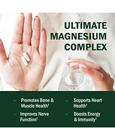 Magnesium Complex Supplement, Extra Strength 350mg Magnesium Glycinate Citrate, Supports Heart Health Sleep Nerves Muscles, Bioschwartz, 90ct