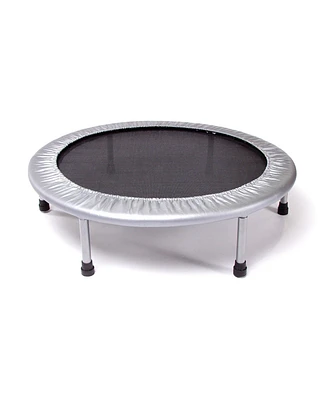 Stamina 36" Mini Trampoline, Exercise Rebounder for Adults w/ Foldable Steel Frame, Gray