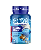 Smurfs Restful Sleep Kids Vitamin Gummies with Melatonin, Sleep Gummies for Children, Smurfs Berry Flavored, 50ct