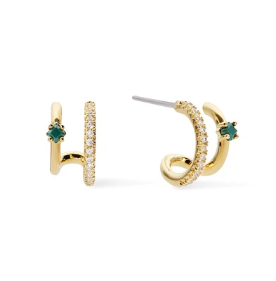 Ana Luisa Double Hoop Earrings - Percy