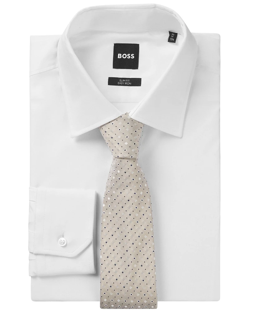 Boss by Hugo Boss Men's Silk-Blend Jacquard Tie