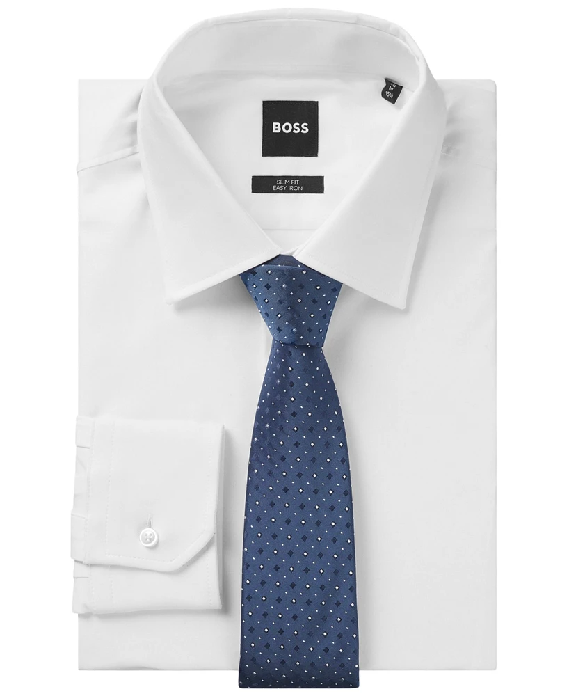 Boss by Hugo Men's Silk-Blend Jacquard Tie