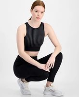 Id Ideology Women's High-Neck Cutout-Back Sports Bra, Exclusively at Macy's