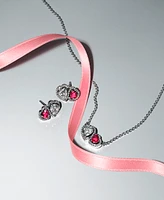 Pandora Red and Clear Double Halo Heart Gift Set