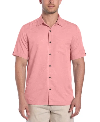 Cubavera Men's Palm Print Short-Sleeve Button-Down Shirt