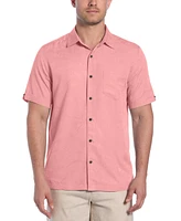 Cubavera Men's Palm Print Short-Sleeve Button-Down Shirt
