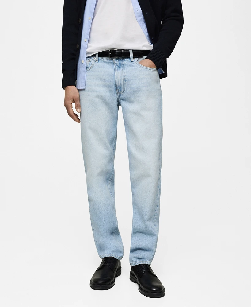 Mango Men's Eu Regular-Fit Bob Jeans