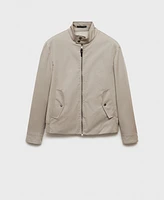 Mango Men's Water-Repellent Cotton Jacket