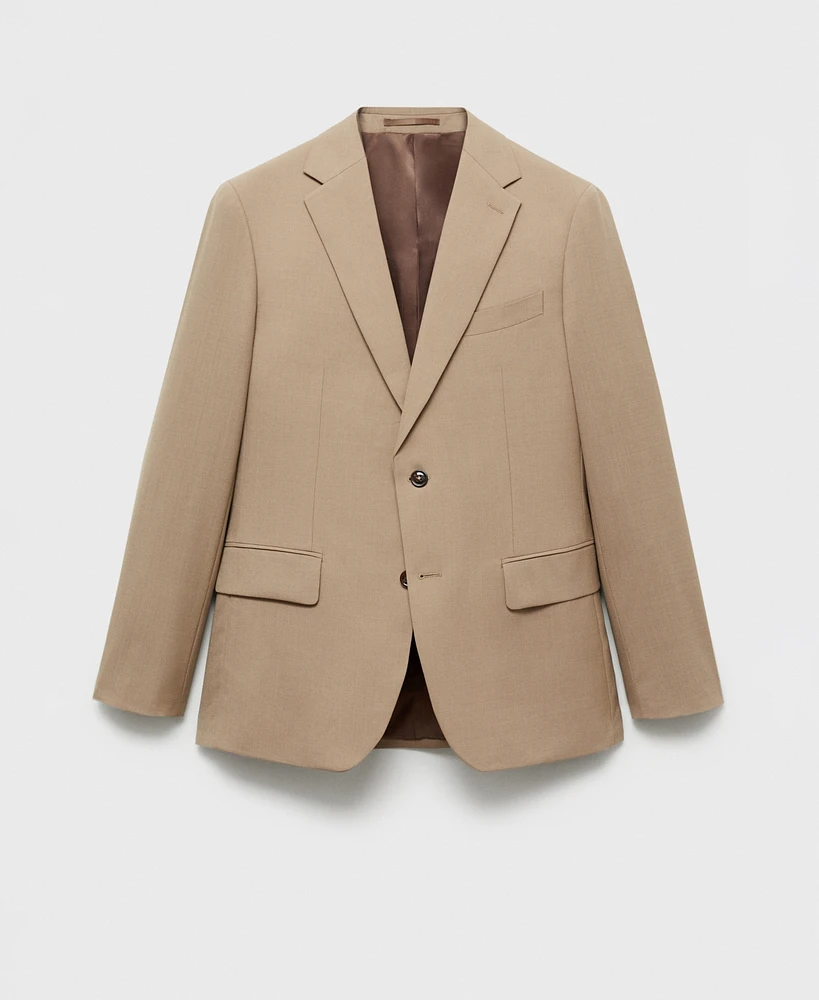 Mango Men's Slim-Fit Wool Blazer