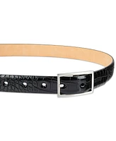 Calvin Klein Skinny Center-Bar-Buckle Dress Belt