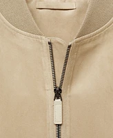 Mango Men's Faux-Suede Bomber Jacket