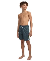 Hurley Big Boys Printed Heathered Pull-On Swim Trunks