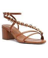 Arezzo Women's Mackenzie Round Toe Dress Sandals