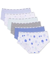 Calvin Klein Big Girls 6-Pk. Cotton Blend Assorted Hipster Briefs